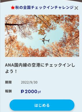 ANApocketチェックイン