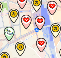 カルティポイント　チェックインアイコン